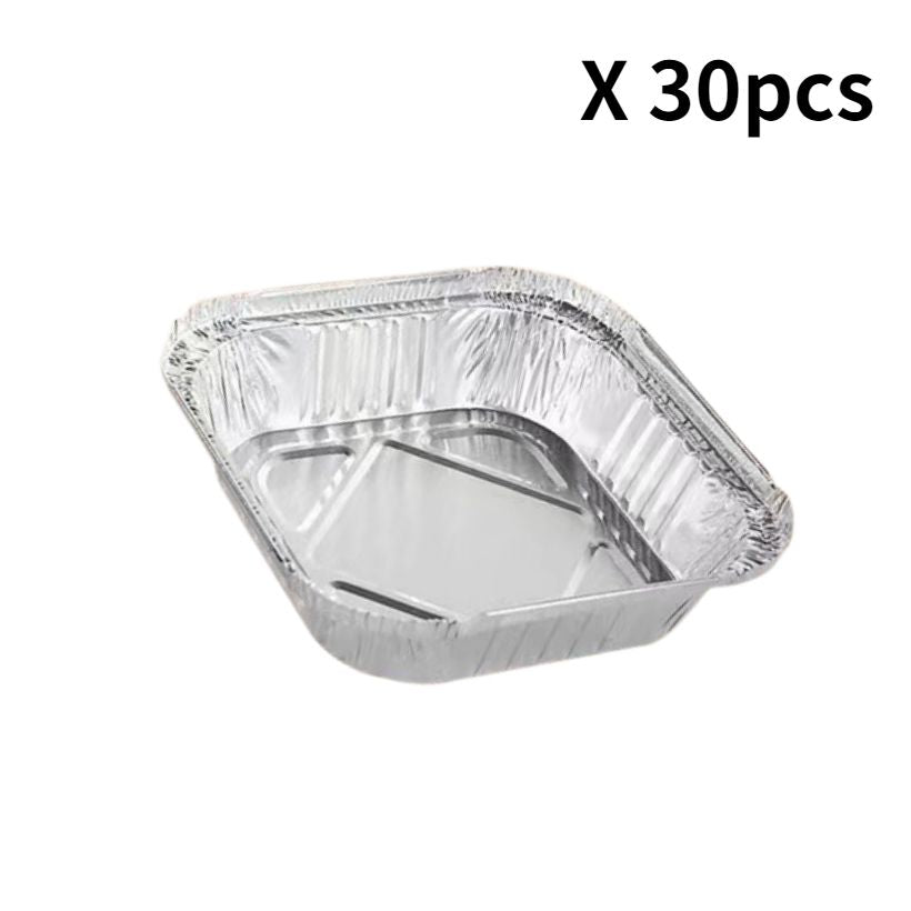 8"x8" Disposable Aluminum Foil Meal Prep Cookware Square Pans, Oven, Toaster, Grill, Cooking, Roasting, Broiling, Baking, Event, Take Out, Restaurant - Renee Lane Company