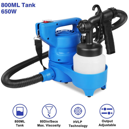 800ML Paint Spray Painter 650W Oil Primer Water Paint Sprayer Machine - Renee Lane Company