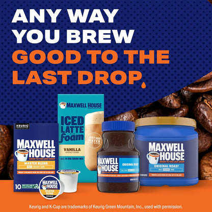 Maxwell House Master Blend Mild Roast K-Cup Coffee Pods, 10 ct Box