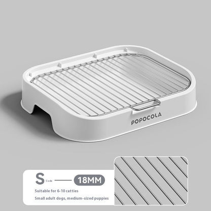 Small dog urinal potty with stainless wire grid, 18mm size