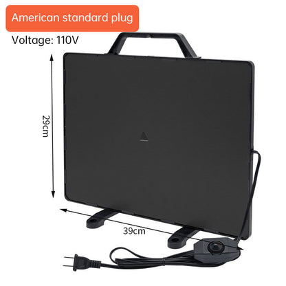 160W Thermostatic Heating Panel for Chicken Coop, 0-99°C Radiant Heater for Poultry Winter Farm