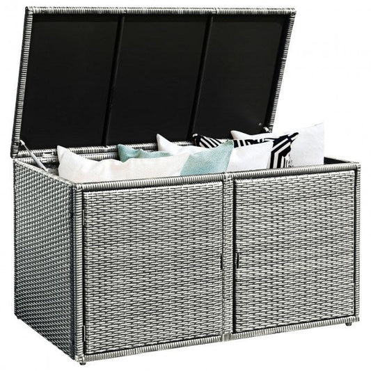 88 Gallon Garden Patio Rattan Storage Container Box - Renee Lane Company