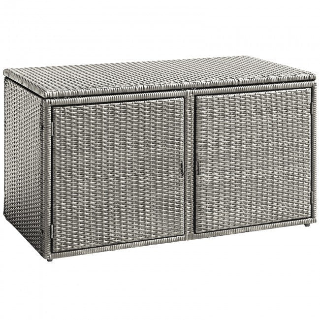 88 Gallon Garden Patio Rattan Storage Container Box - Renee Lane Company