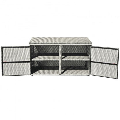 88 Gallon Garden Patio Rattan Storage Container Box - Renee Lane Company