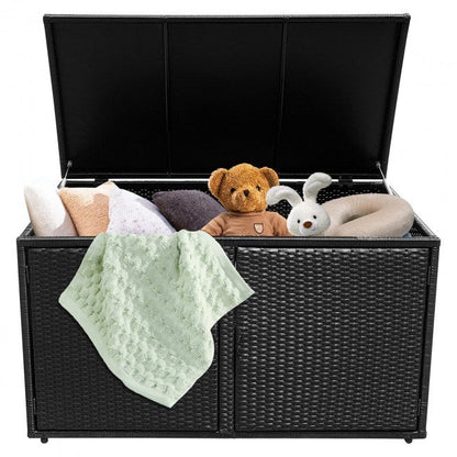 88 Gallon Garden Patio Rattan Storage Container Box - Renee Lane Company