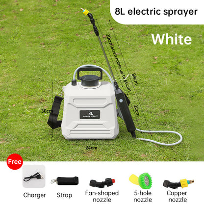 8L Automatic Electric Sprayer, Garden Plant Sprayer, Rechargeable Handheld Sprayer, Fogging Atomizer, Shoulder Watering Can - Renee Lane Company