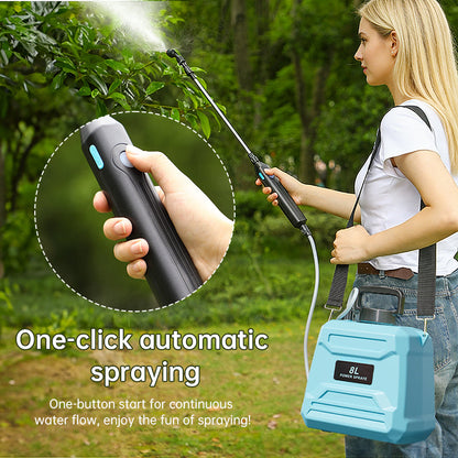 8L Automatic Electric Sprayer, Garden Plant Sprayer, Rechargeable Handheld Sprayer, Fogging Atomizer, Shoulder Watering Can - Renee Lane Company