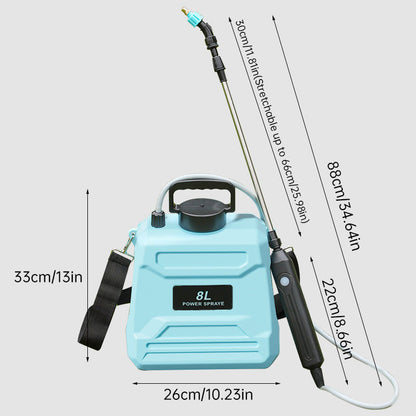 8L Automatic Electric Sprayer, Garden Plant Sprayer, Rechargeable Handheld Sprayer, Fogging Atomizer, Shoulder Watering Can - Renee Lane Company