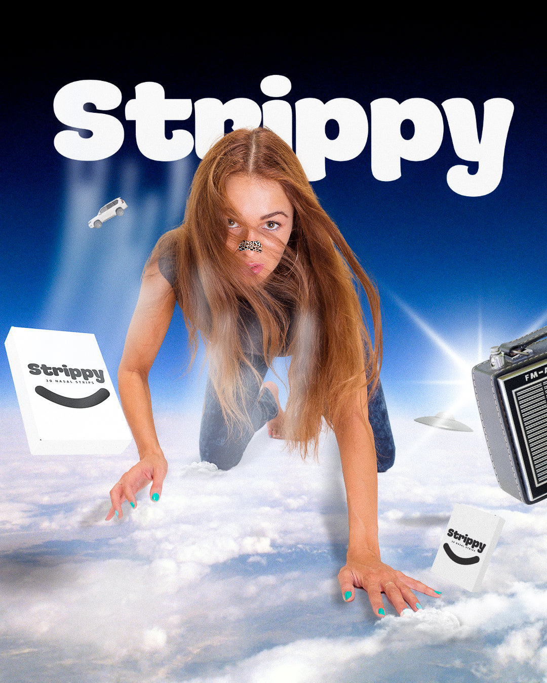 Strippy Nasal Strips - MOO! UFO Edition