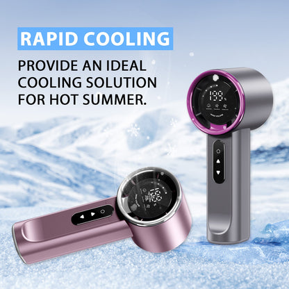 High-speed Handheld Fan Gray-purple