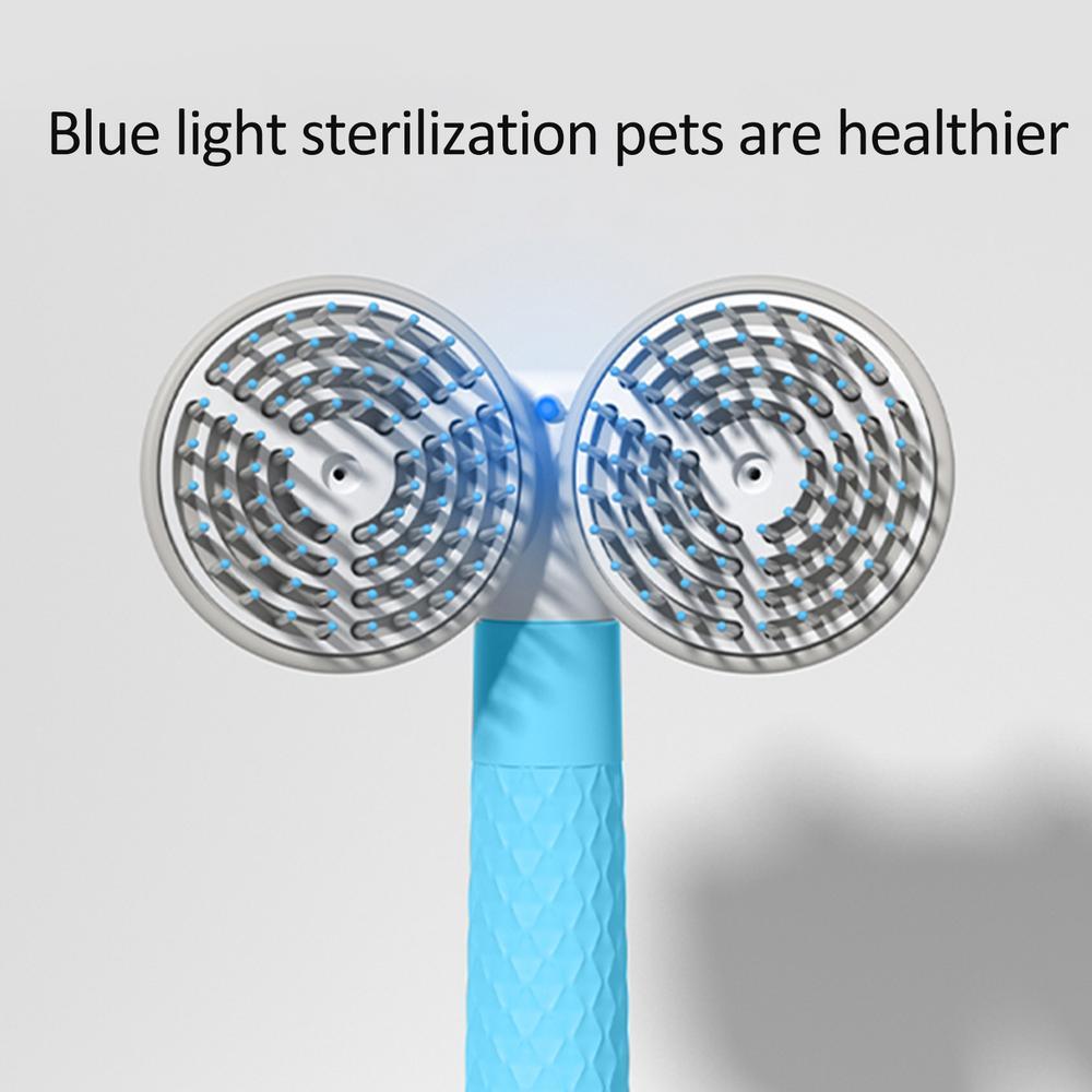 Pet Cat Brush Dog Slicker Brush Double-headed Negative Ion One-button Self Cleaning Dog Cat Hair Removal Pets Products - Renee Lane Company