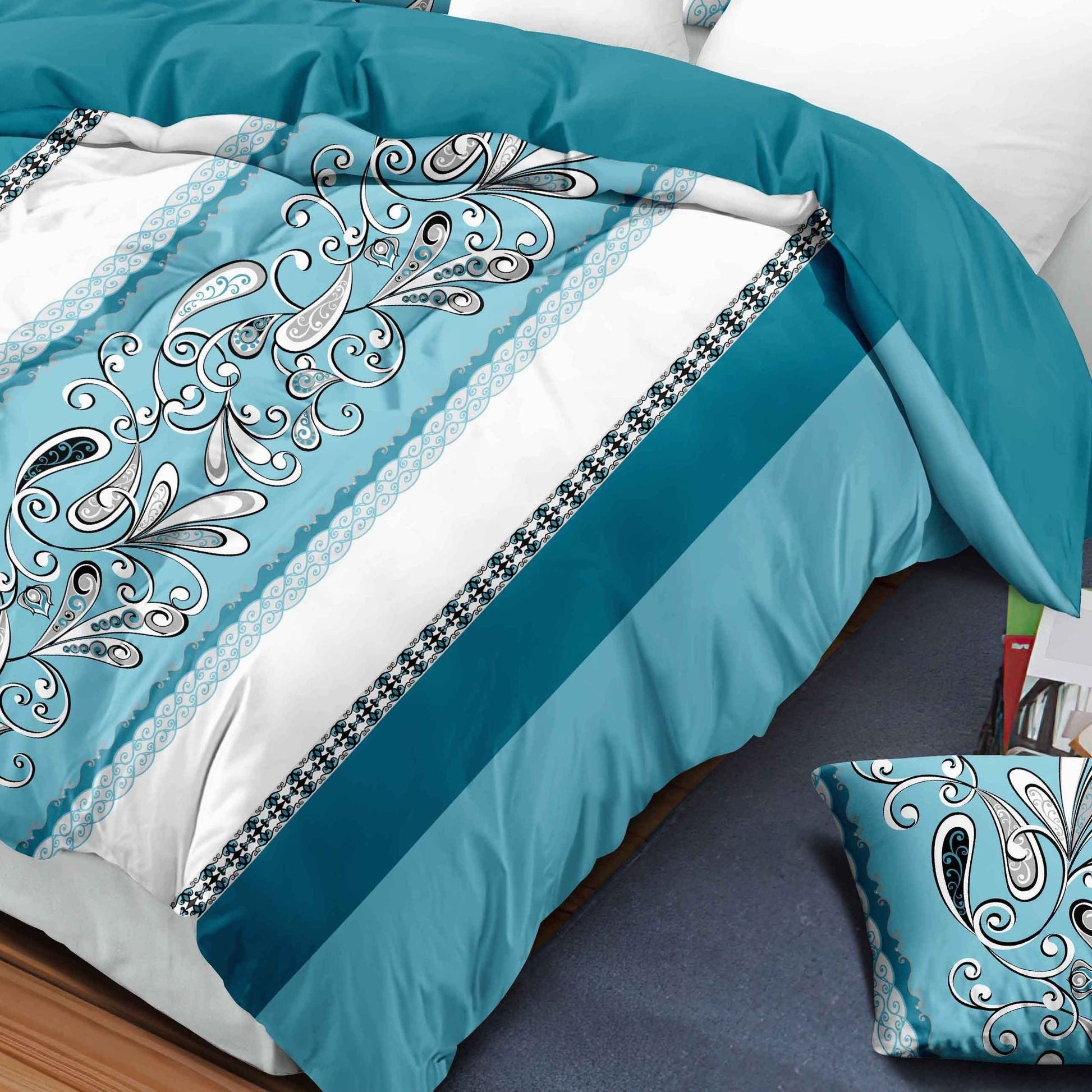9 Piece in a Bag Thick Touch Bed Cover Curtain Set, Upgraded Luxury Bedspread Set, Bamboo microfiber All Season Bedding-Set For Home, RV Beding, Boys And Girls Gifts With Gift Bag - Renee Lane Company