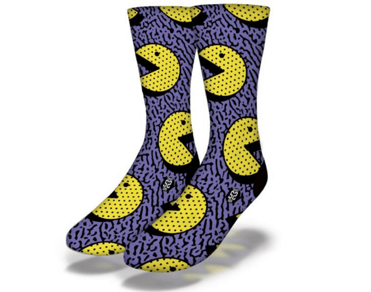 90's PAC MAN Fun Video Game Socks - Renee Lane Company