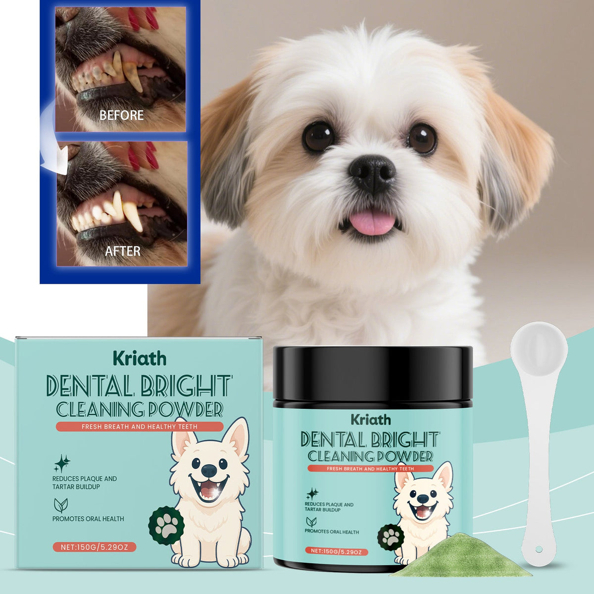 Dog Tooth Cleaning Powder