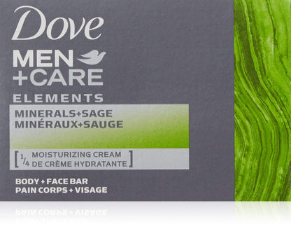 Dove Men+Care Elements Bar Minerals and Sage4 Ounce (Pack of 2)