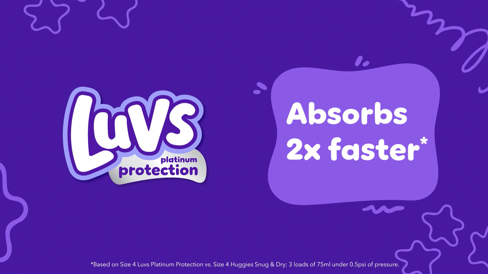 Luvs Platinum Protection Baby Diapers Size 1, 116 Count