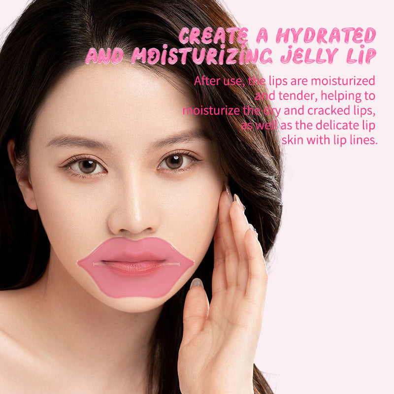 POuQuR Collagen Lip Mask Pink, Single Sheet