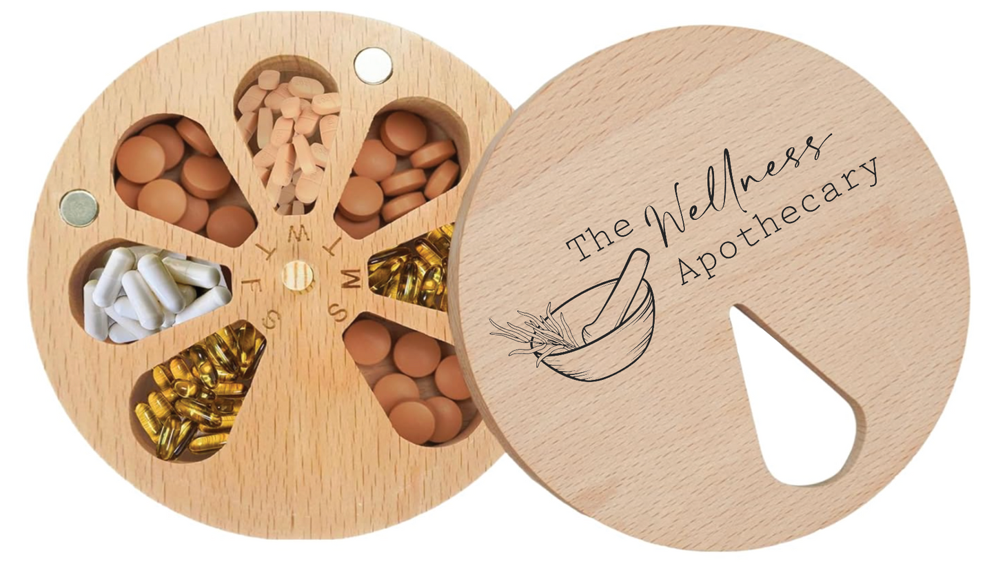 Wooden Pill Box