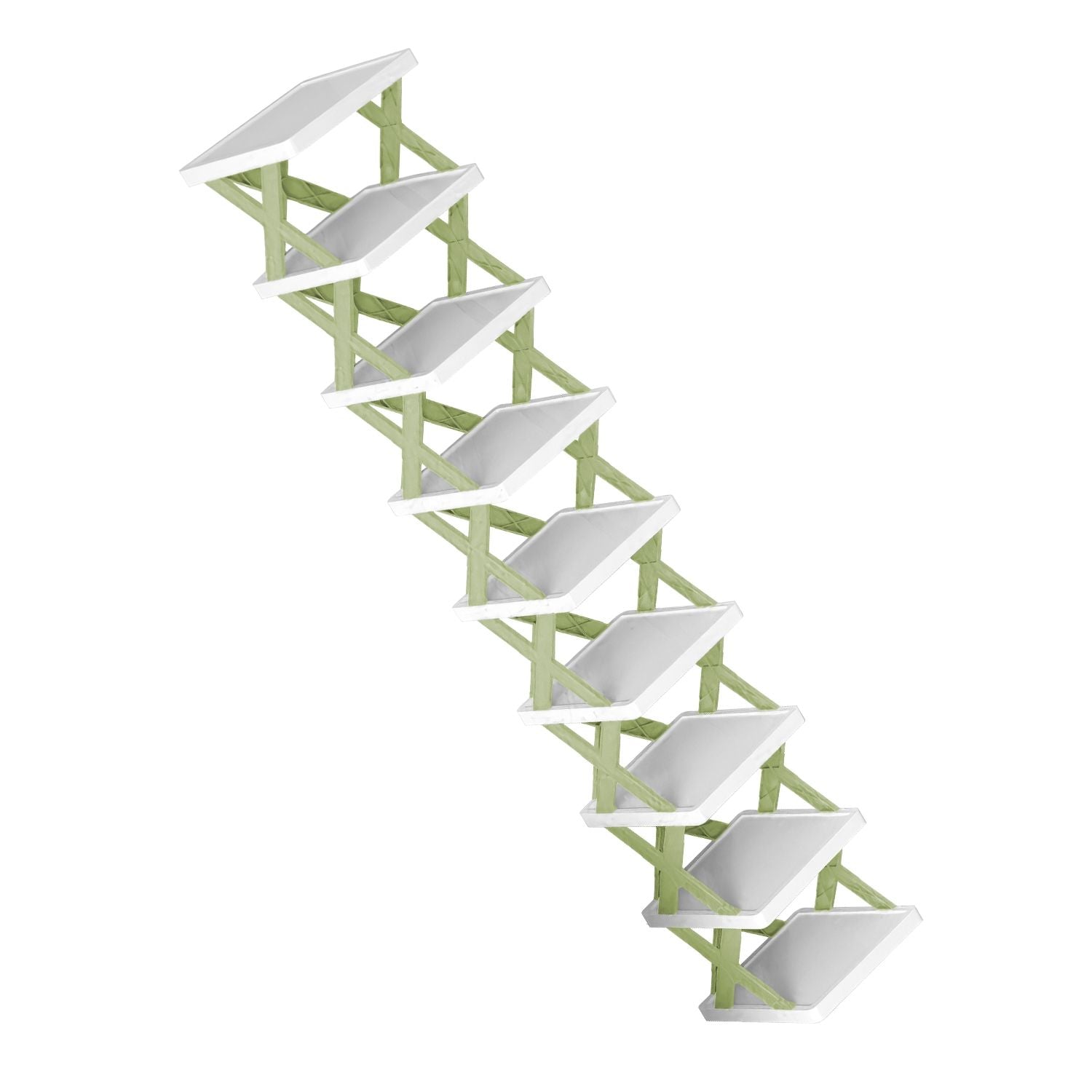 9Tier Narrow Entryway Shoe Rack Free Standing Vertical Shoe Organizer Plastic Shoes Storage Shelf Closet Hallway - Renee Lane Company