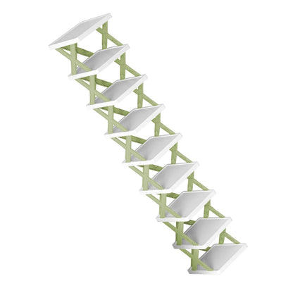 9Tier Narrow Entryway Shoe Rack Free Standing Vertical Shoe Organizer Plastic Shoes Storage Shelf Closet Hallway - Renee Lane Company