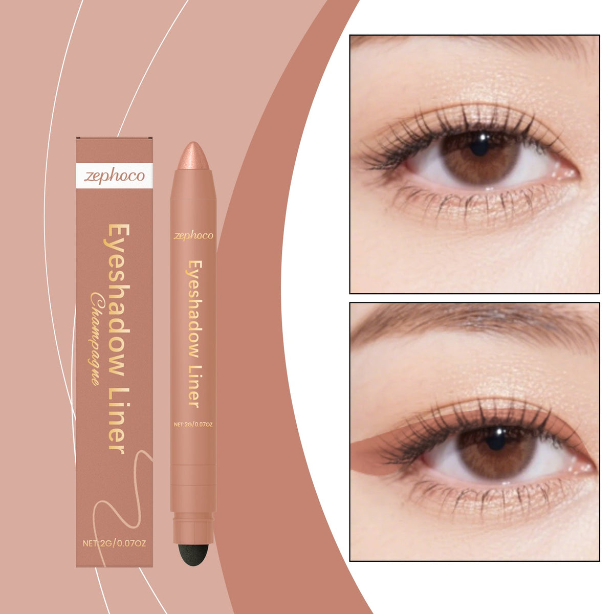 2-in-1 Eyeliner Pen Champagne