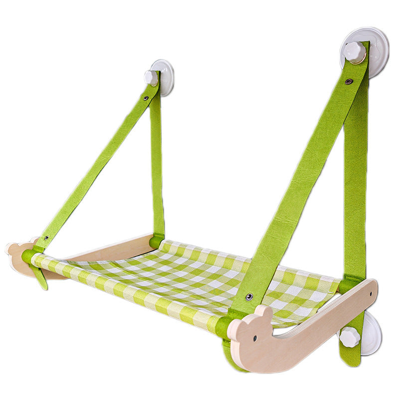 Durable Wooden Cats Hammock Pet Mat Comfortable Sun Seat Cats Beds Cat Climbing Frame Pets Accessories Cat Window Hammock Mats - Renee Lane Company