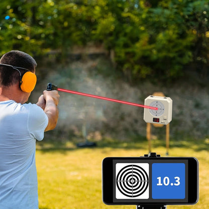 9mm Laser Training Kit, Dry Fire Laser Target with 9x19 Training Cartridge, USB Rechargeable Outdoor Electronic Shooting Target - Renee Lane Company