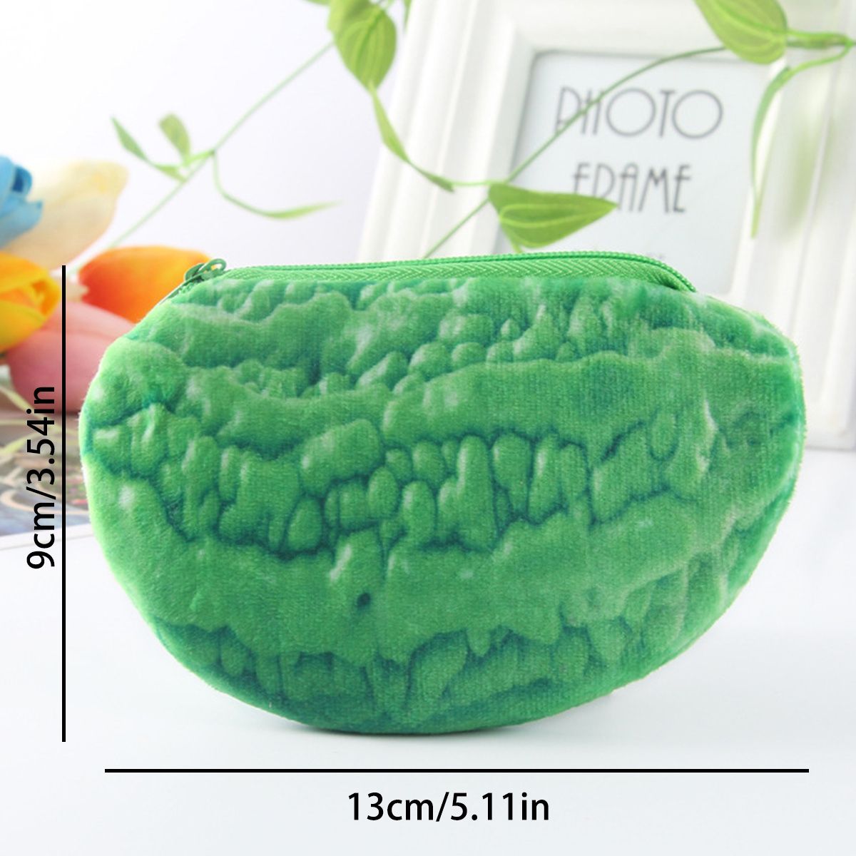 A Vegetable Meat Coin Purse Large Storage Stationery With Zipper For College - Renee Lane Company