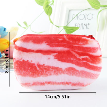 A Vegetable Meat Coin Purse Large Storage Stationery With Zipper For College - Renee Lane Company