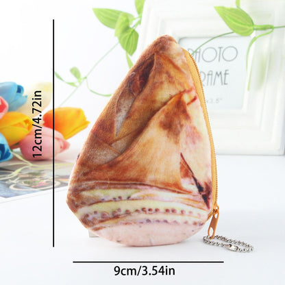 A Vegetable Meat Coin Purse Large Storage Stationery With Zipper For College - Renee Lane Company