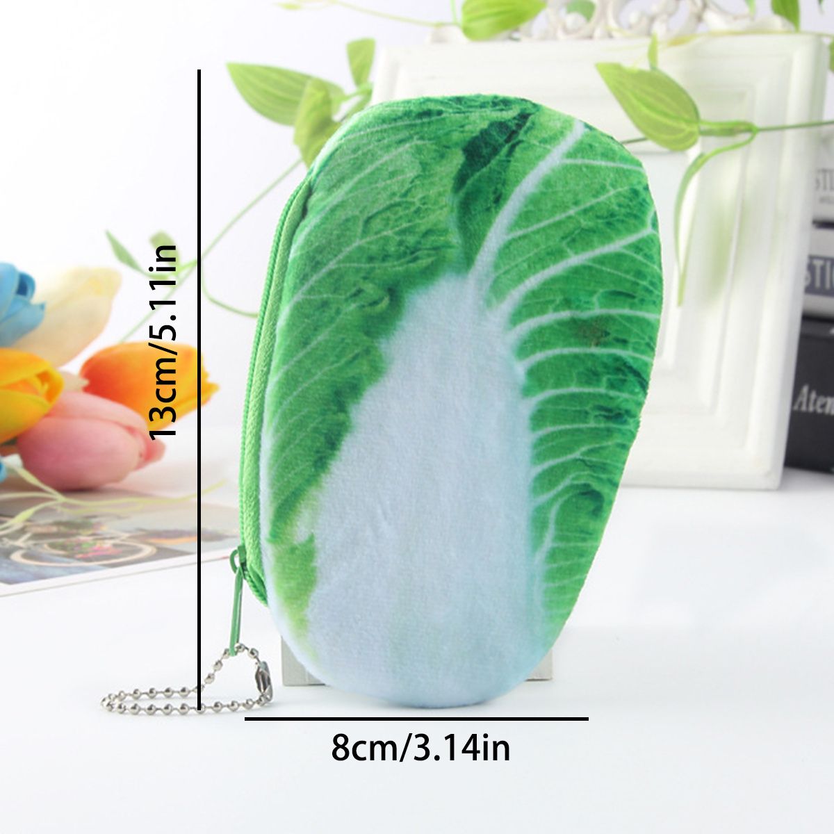 A Vegetable Meat Coin Purse Large Storage Stationery With Zipper For College - Renee Lane Company