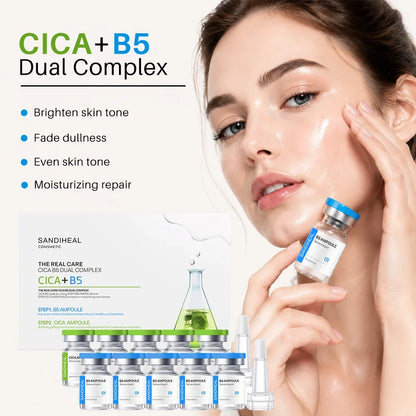 10Vials Copper Peptide Hyaluronic Acid Serum CICA B5 Facial Essence Hydration Korean Skin Care Original Sanendi Beauty Products