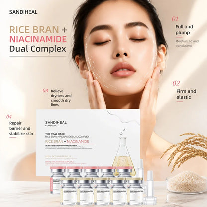 10Vials Copper Peptide Hyaluronic Acid Serum CICA B5 Facial Essence Hydration Korean Skin Care Original Sanendi Beauty Products