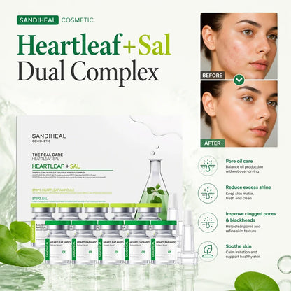 10Vials Copper Peptide Hyaluronic Acid Serum CICA B5 Facial Essence Hydration Korean Skin Care Original Sanendi Beauty Products