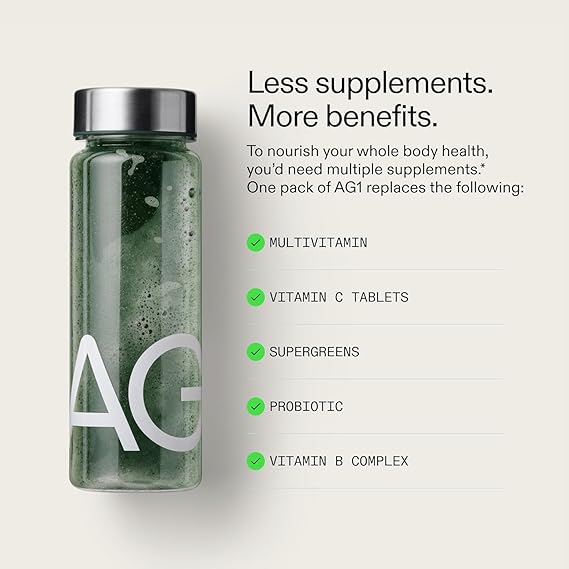 AG1 Athletic Greens 12.7 oz 360g Powder Supplement - Renee Lane Company