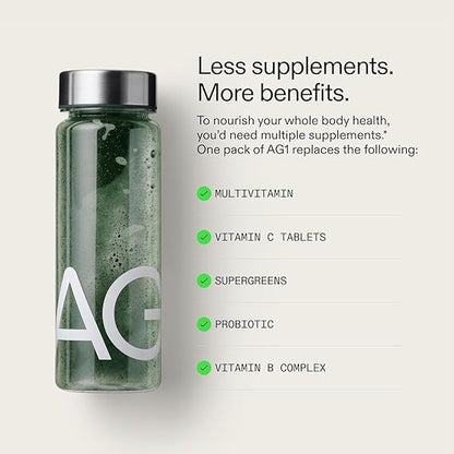 AG1 Athletic Greens 12.7 oz 360g Powder Supplement pack of 2 - Renee Lane Company