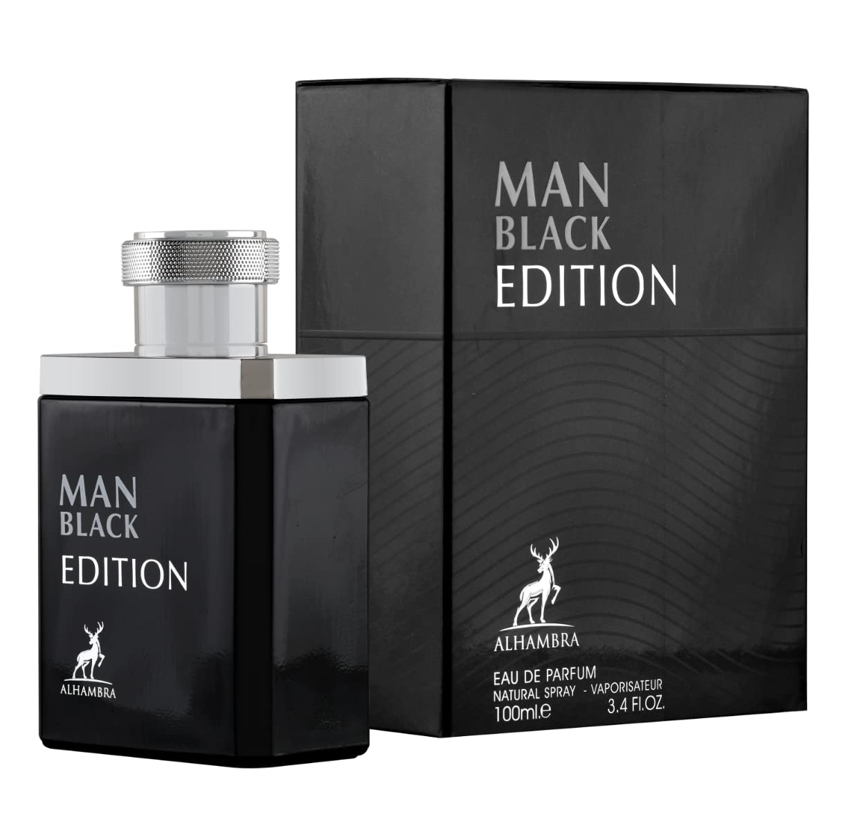 ALHAMBRA MAN BLACK EDITION 3.4 EAU DE PARFUM SPRAY - Renee Lane Company
