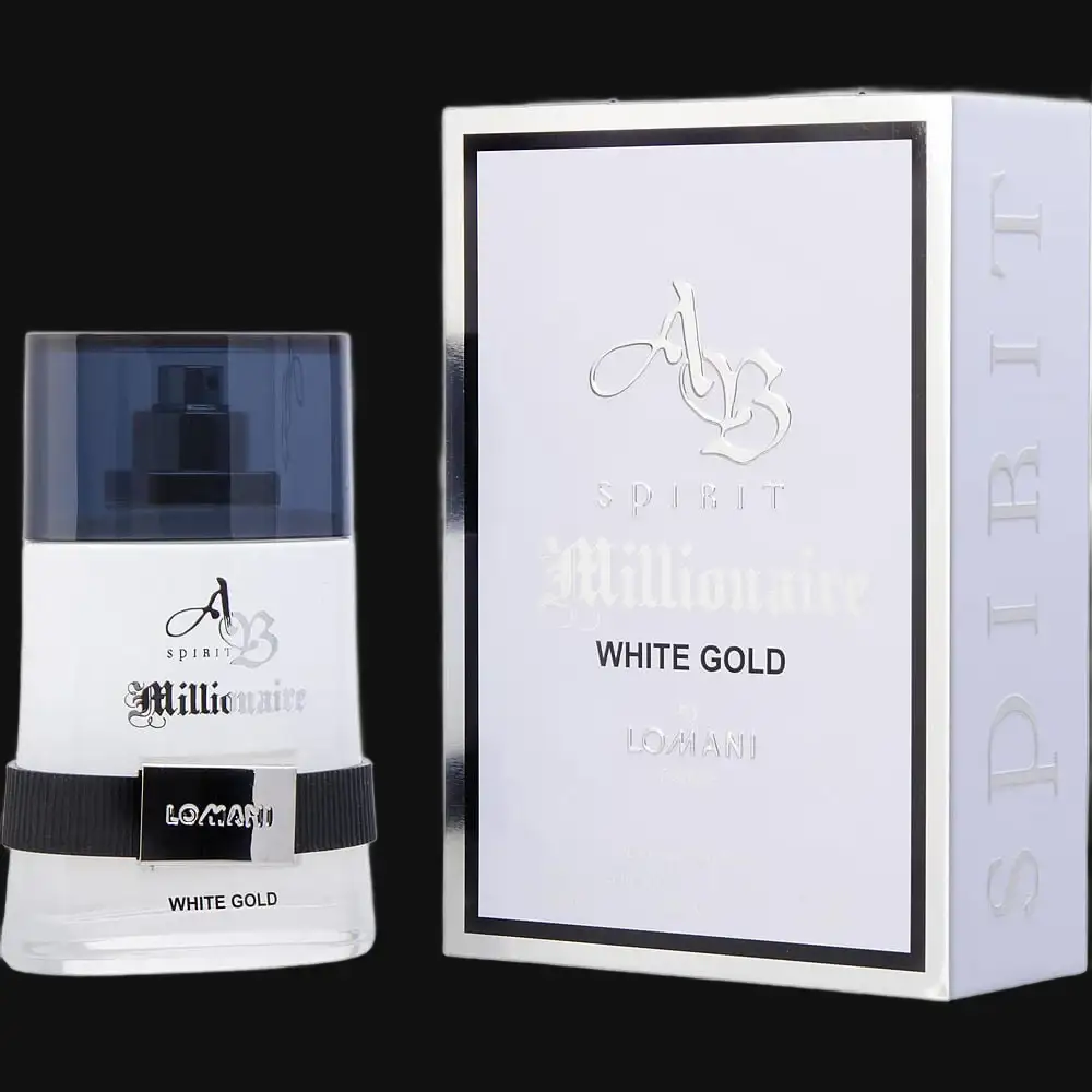 Ab Spirit Millionaire White Gold By Lomani Cologne for Men - Renee Lane Company