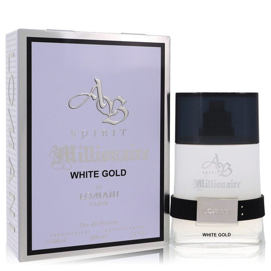 Ab Spirit Millionaire White Gold by Lomani Eau De Parfum Spray 3.3 oz - Renee Lane Company