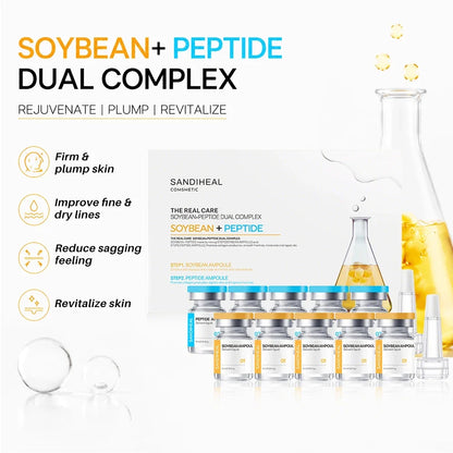 10Vials Copper Peptide Hyaluronic Acid Serum CICA B5 Facial Essence Hydration Korean Skin Care Original Sanendi Beauty Products
