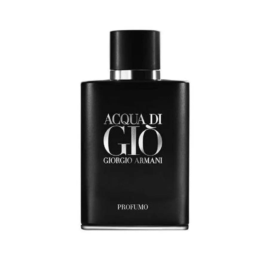 Giorgio Armani Profumo men’s spray bottle with dark glass and silver-toned cap