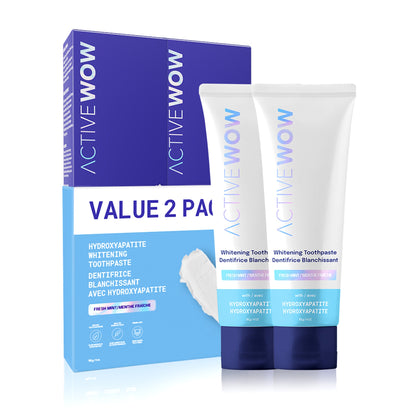 Active Wow 24k White Hydroxyapatite Whitening Toothpaste - Fresh Mint - Renee Lane Company