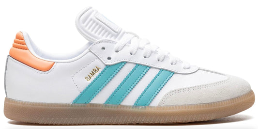 Adidas Samba Inter Miami Shoes (White Mint Pink 9) - Renee Lane Company