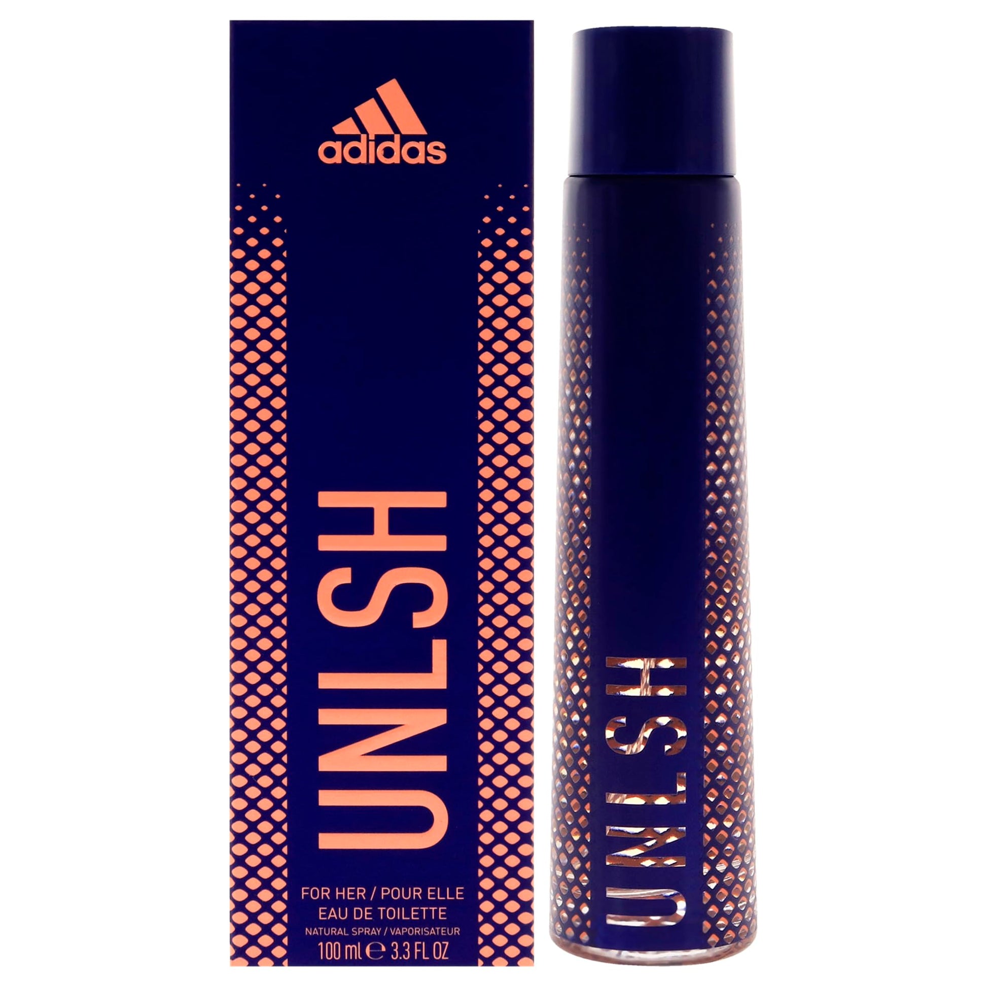 Adidas Sport Unleash Eau de Toilette for Women - Fruity Floral Fragrance - A blend of Mango Mandarin & Peony - Perfect for Everyday - 3.3 Fl Oz - Renee Lane Company