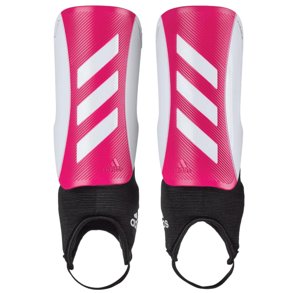 Adidas Tiro Match Youth Shin Guards (Large) - Trusted Name on The Soccer Pitch EVA-Backed Hard Shields Attached Ankle Guards Hook-and-Loop Straps for Secure Fit - Renee Lane Company