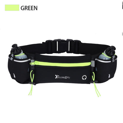 Adjustable Running Belt Fanny Pack With 2 Water Bottle Holder For Men And Women For Fitness Jogging Hiking Travel - Renee Lane Company