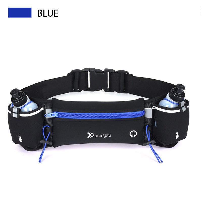 Adjustable Running Belt Fanny Pack With 2 Water Bottle Holder For Men And Women For Fitness Jogging Hiking Travel - Renee Lane Company