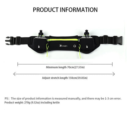 Adjustable Running Belt Fanny Pack With 2 Water Bottle Holder For Men And Women For Fitness Jogging Hiking Travel - Renee Lane Company