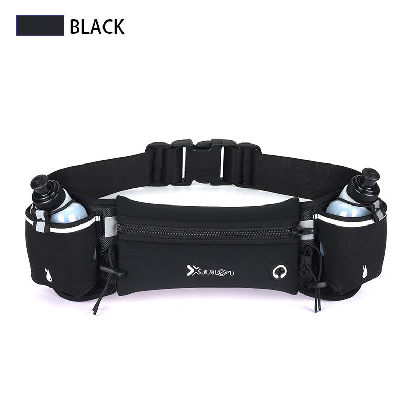 Adjustable Running Belt Fanny Pack With 2 Water Bottle Holder For Men And Women For Fitness Jogging Hiking Travel - Renee Lane Company