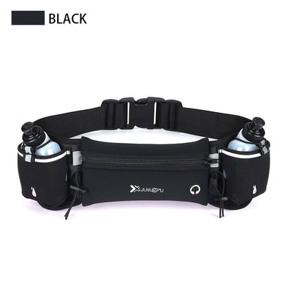 Adjustable Running Belt Fanny Pack With 2 Water Bottle Holder For Men And Women For Fitness Jogging Hiking Travel - Renee Lane Company